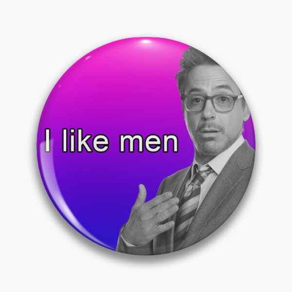 Item preview, RDJ Bi Pride 1 designed and sold by goofyahhpins.