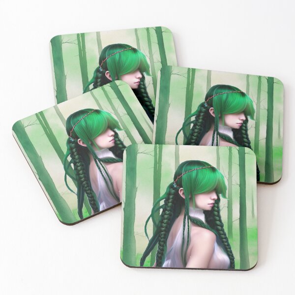 Item preview, The Green Lady in the forest designed and sold by BarrelCoops.