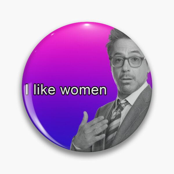 Item preview, RDJ Bi Pride 2 designed and sold by goofyahhpins.