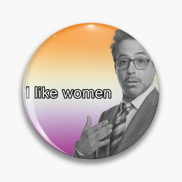 Item preview, RDJ Lesbian Pride designed and sold by goofyahhpins.