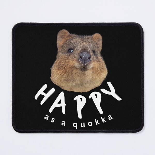 Item preview, Happy as a quokka. Happy little creature. Rottnest Island Rotto, Western Australia designed and sold by JellyBeenzz.