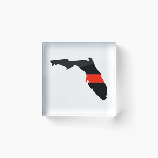 Item preview, Thin Red Line - Florida - Fire Service Support Graphic designed and sold by TheShirtBay.