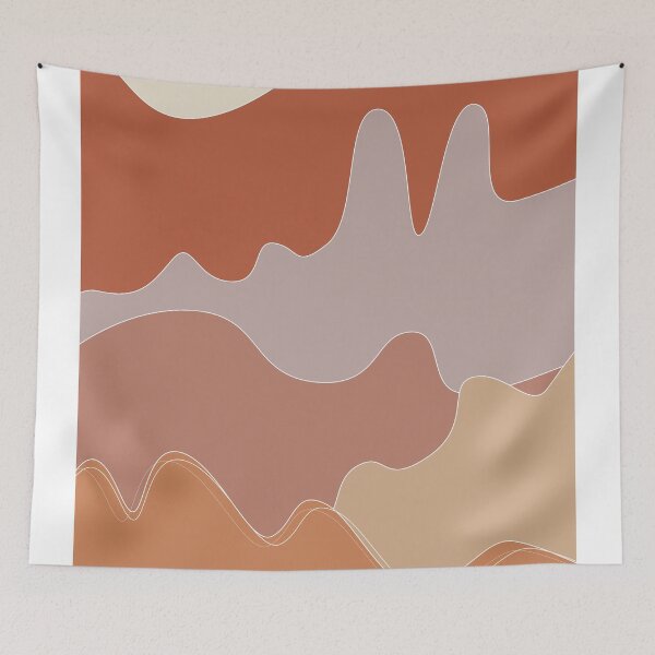 Item preview, Abstract  minimal modern art landscape, boho design in earth tone colors 33 designed and sold by vishalraifx.