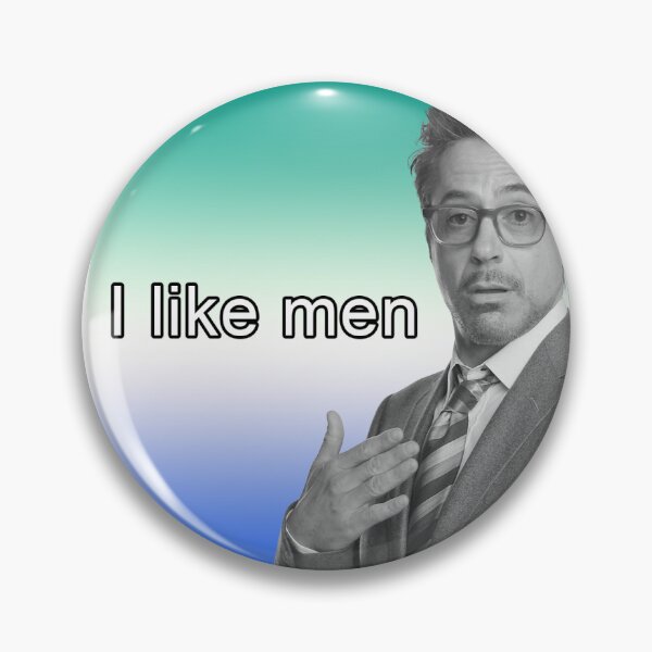 Item preview, RDJ Gay MLM Pride designed and sold by goofyahhpins.