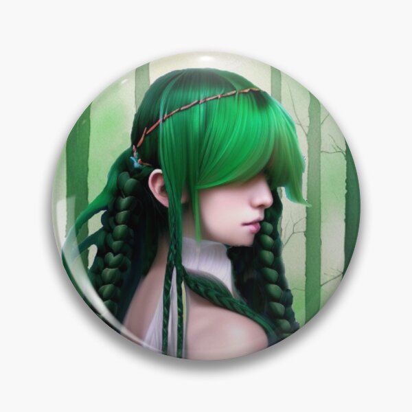 Item preview, The Green Lady in the forest designed and sold by BarrelCoops.