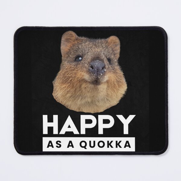 Item preview, Happy as a quokka. Happy little creature. Rottnest Island Rotto, Western Australia designed and sold by JellyBeenzz.