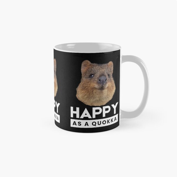 Item preview, Happy as a quokka. Happy little creature. Rottnest Island Rotto, Western Australia designed and sold by JellyBeenzz.