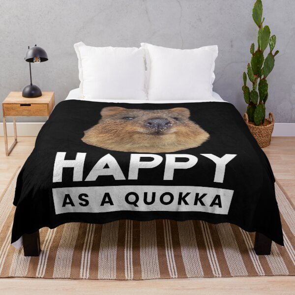 Item preview, Happy as a quokka. Happy little creature. Rottnest Island Rotto, Western Australia designed and sold by JellyBeenzz.