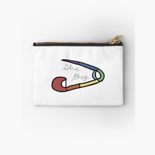 Item preview, She/they pronoun pin  designed and sold by Turning-tortles.