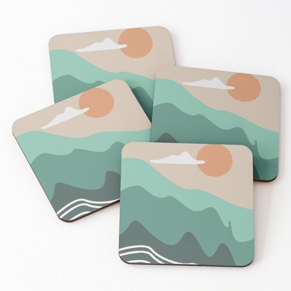 Item preview, Abstract  minimal modern art landscape, boho design in earth tone colors 35 designed and sold by vishalraifx.