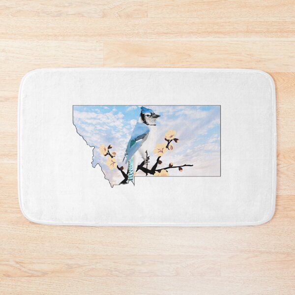 Item preview, Montana Blue Jay during sunrise designed and sold by RadMomCreations.
