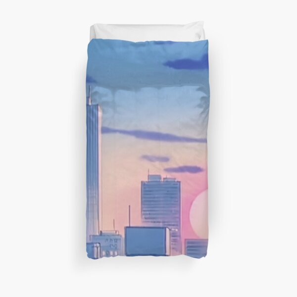 Sailor Moon City Landscape Duvet Cover