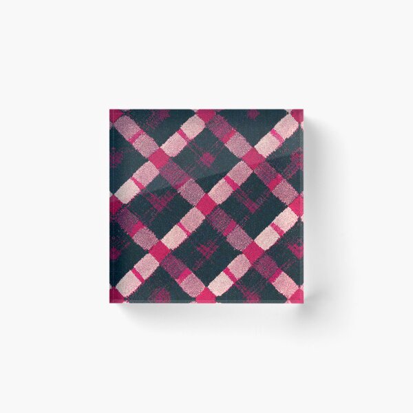 Item preview, Pink and Gray Tartan Plaid designed and sold by WaveTheory.