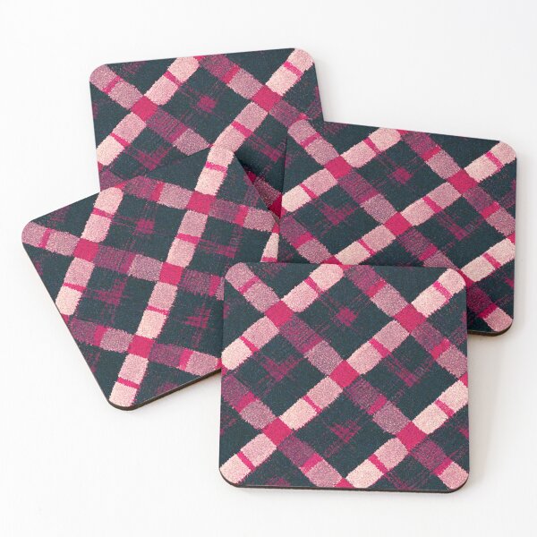 Item preview, Pink and Gray Tartan Plaid designed and sold by WaveTheory.