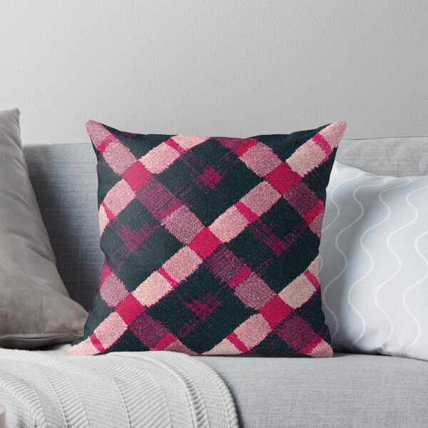 Aperçu de l'œuvre Plaid tartan rose et gris créée et vendue par WaveTheory.
