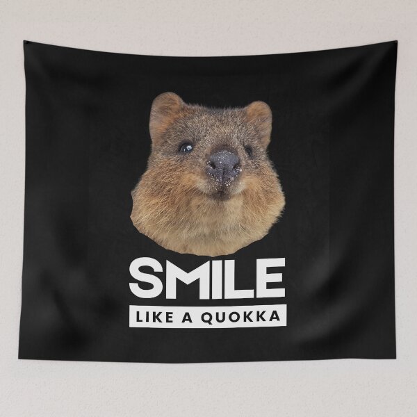 Item preview, Smile like a quokka. Happy little creature. Rottnest Island Rotto, Western Australia designed and sold by JellyBeenzz.