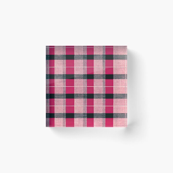 Item preview, Pink and Gray Tartan Plaid designed and sold by WaveTheory.