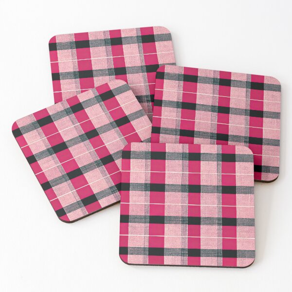 Item preview, Pink and Gray Tartan Plaid designed and sold by WaveTheory.