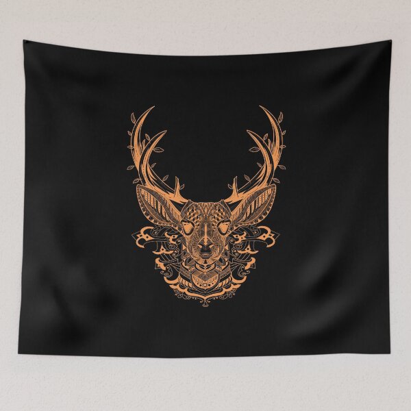 Item preview, Beautiful Modern Reindeer complex Face designed and sold by evermusedesignstudio.