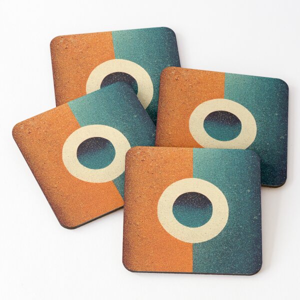 Item preview, Orange and Blue Textured Circle designed and sold by WaveTheory.