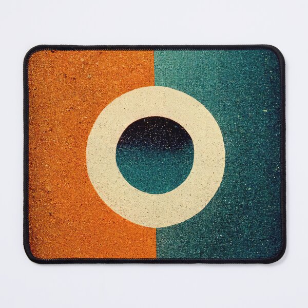 Item preview, Orange and Blue Textured Circle designed and sold by WaveTheory.
