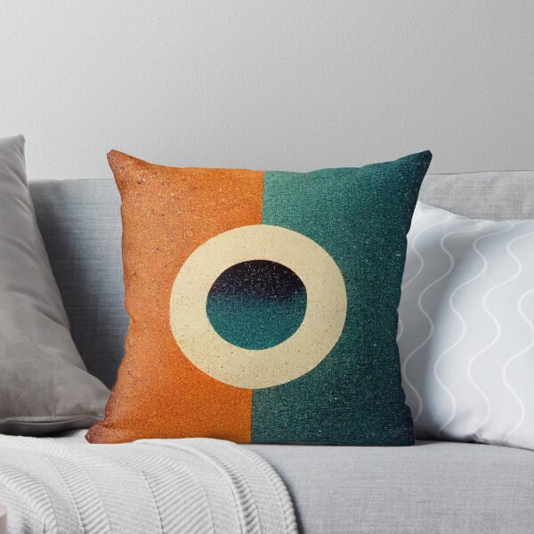 Item preview, Orange and Blue Textured Circle designed and sold by WaveTheory.