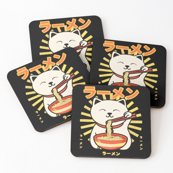 Item preview, Cat Eating Ramen designed and sold by Mhayra.