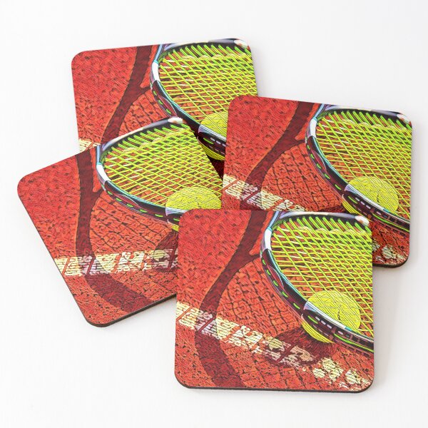 Item preview, Red Clay Tennis Racket designed and sold by OutofFocusShop.