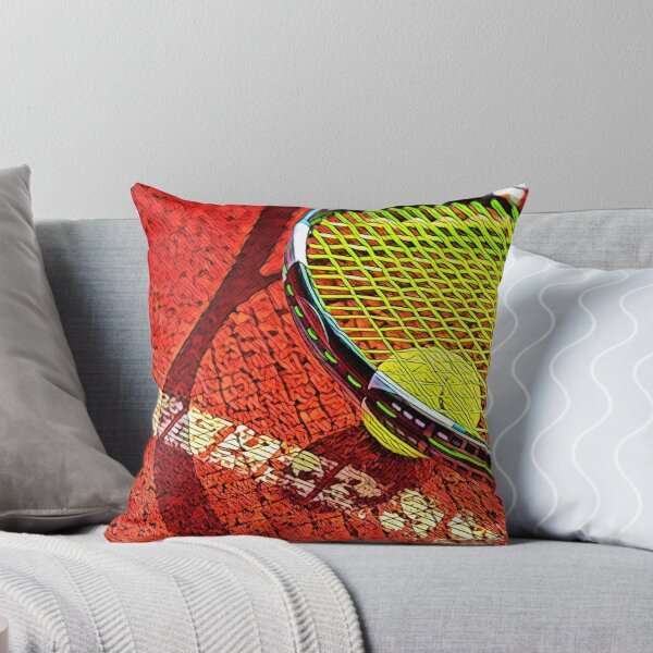Item preview, Red Clay Tennis Racket designed and sold by OutofFocusShop.