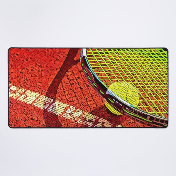 Item preview, Red Clay Tennis Racket designed and sold by OutofFocusShop.