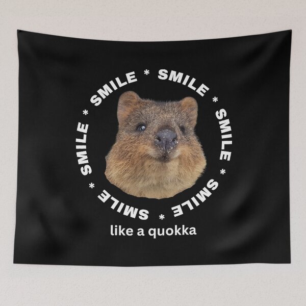 Item preview, Smile like a quokka. Happy little creature. Rottnest Island Rotto, Western Australia designed and sold by JellyBeenzz.