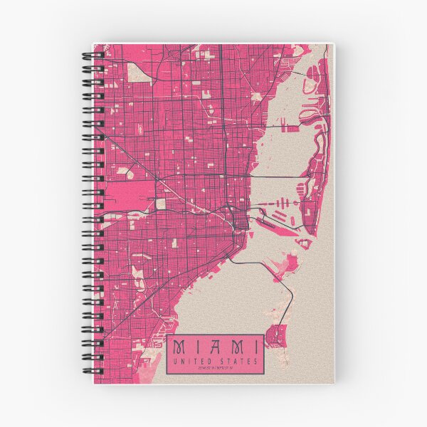 Item preview, Miami City Map of Florida, USA  - Blossom designed and sold by deMAP.
