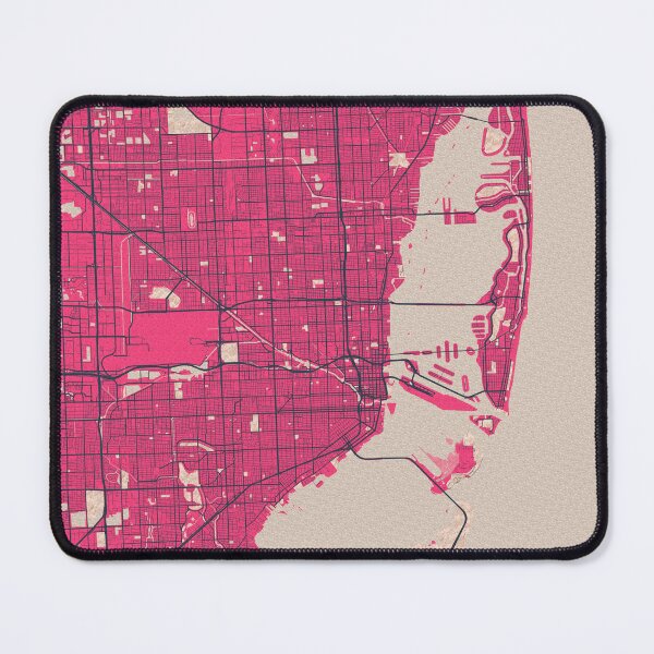 Item preview, Miami City Map of Florida, USA  - Blossom designed and sold by deMAP.