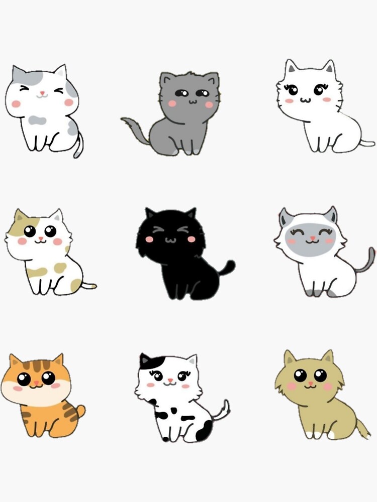 Cartoon Cat Stickers