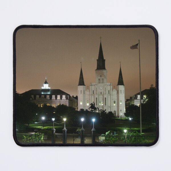 Item preview, New Orleans Jackkson Square & St Louis Cathedral at Night designed and sold by Bleknervin.