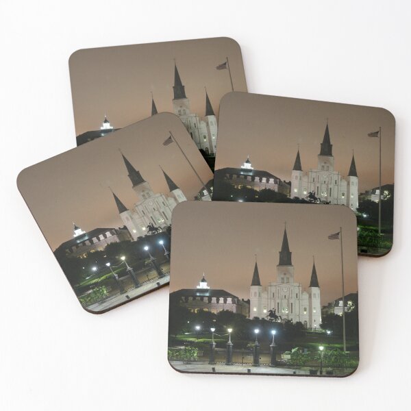 Item preview, New Orleans Jackkson Square & St Louis Cathedral at Night designed and sold by Bleknervin.