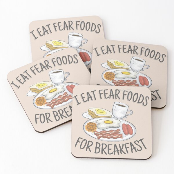 Item preview, I eat fear foods for breakfast  designed and sold by ThoughtJumble.