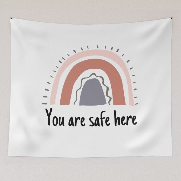 Item preview, You are safe here designed and sold by ThoughtJumble.
