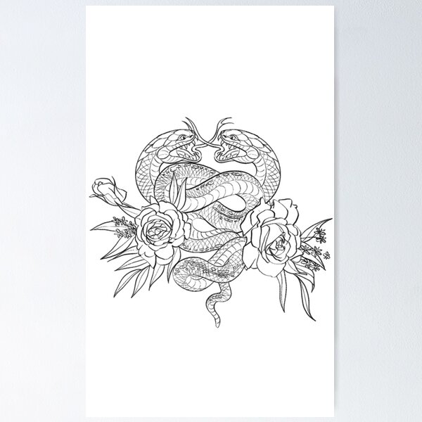 Item preview, Dual snakes designed and sold by KatlynDtC.
