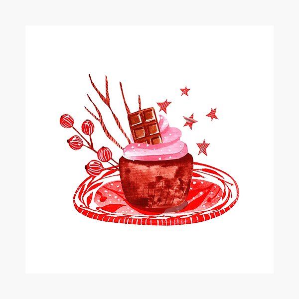 Item preview, Chocolate cupcake designed and sold by pinkyfish1010.