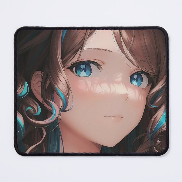 Item preview, Close Glance at a Curly Anime Beauty designed and sold by ECuteDesigns.