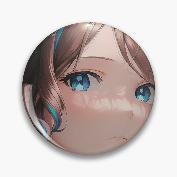 Item preview, Close Glance at a Curly Anime Beauty designed and sold by ECuteDesigns.