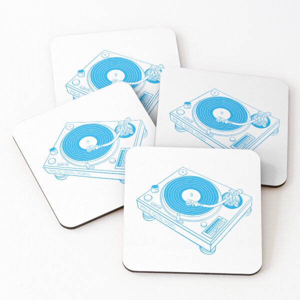 Item preview, Retro Hip Hop Boombox Graphic (Vivid Cerulean Lines) Analog / Music designed and sold by analogdigitalvz.
