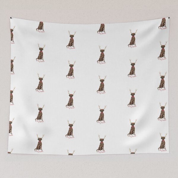 Item preview, Brown Labrador Christmas Dog  designed and sold by beastieboutique.