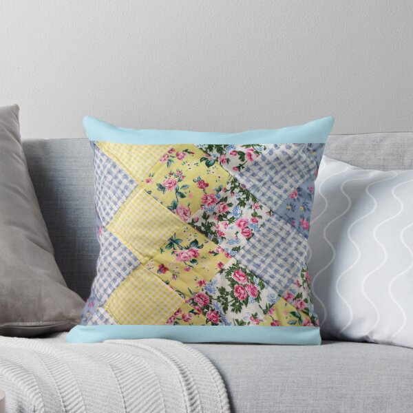 Item preview, Floral Rose Gingham Quilt designed and sold by oceanlady65.