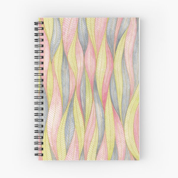 Item preview, Gray, pink and light green leaves with gold contours designed and sold by IrinaIkar.