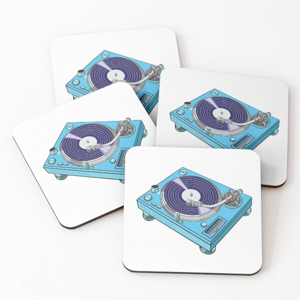 Item preview, Turntable (Cerulean + Intergalactic Cowboy Colorway) Analog / Music designed and sold by analogdigitalvz.