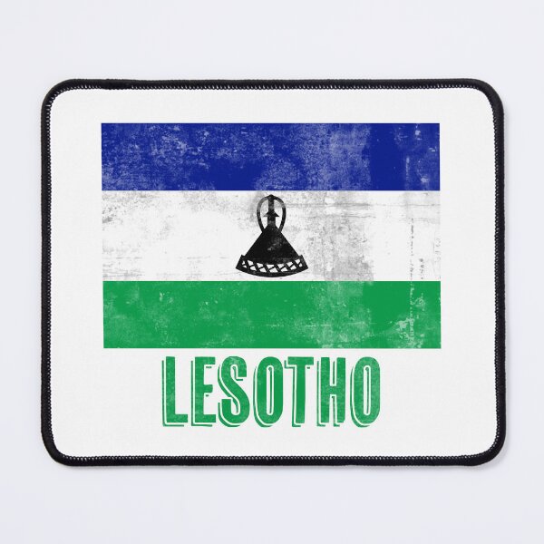 Item preview, Flag of Lesotho "Grunge" look. designed and sold by KTSubz Faith & Fun Designs.
