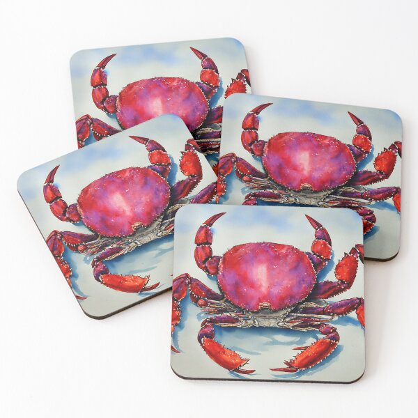 Artikelvorschau, Crab highly detailed watercolor painting entworfen und verkauft von DrawItOnce.