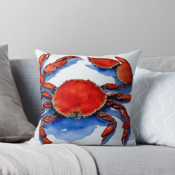 Artikelvorschau, Crab highly detailed watercolor painting entworfen und verkauft von DrawItOnce.